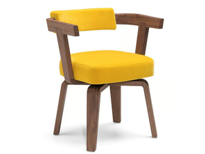 PORTA VOLTA - Upholstered chair with armrests _ Molteni & C.